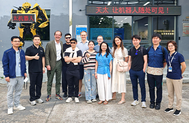 交流互鉴，笃行致远——欧洲青创会代表莅临天太机器人参观交流